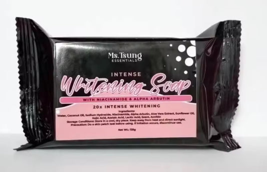 Ms. Tsung Black Soap Intense Whitening Soap 135g with Niacinamide and Alpha Arbutin