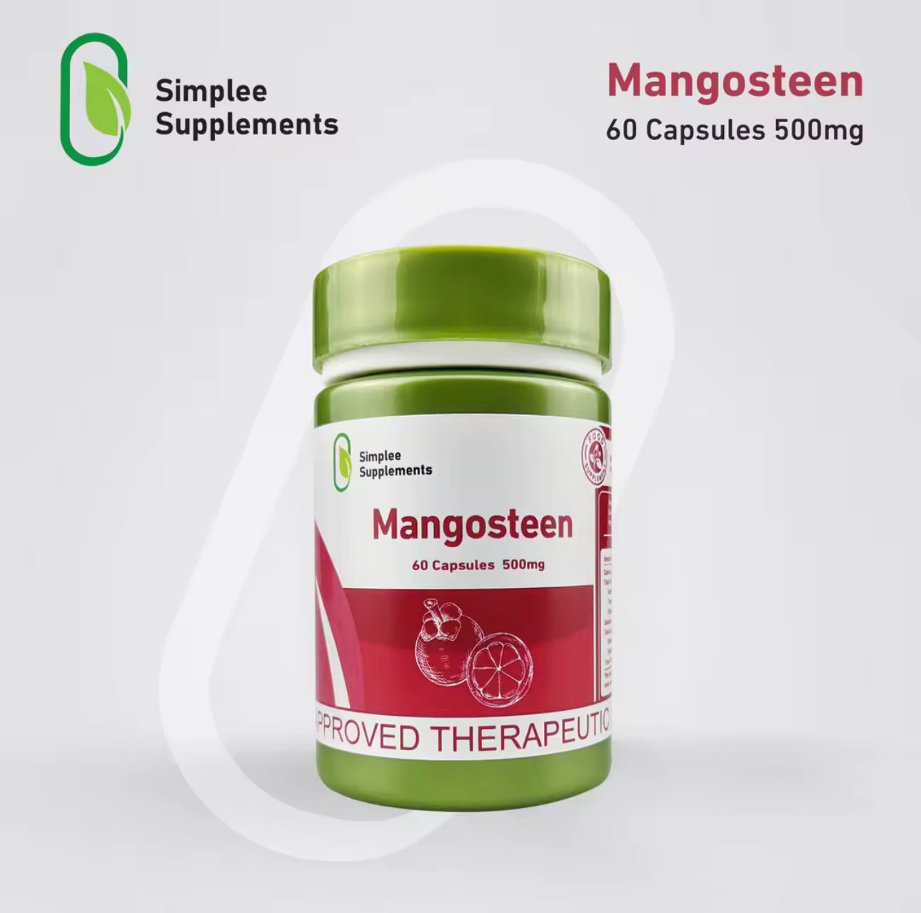 Simplee Mangosteen Capsule Supplement 60capsules