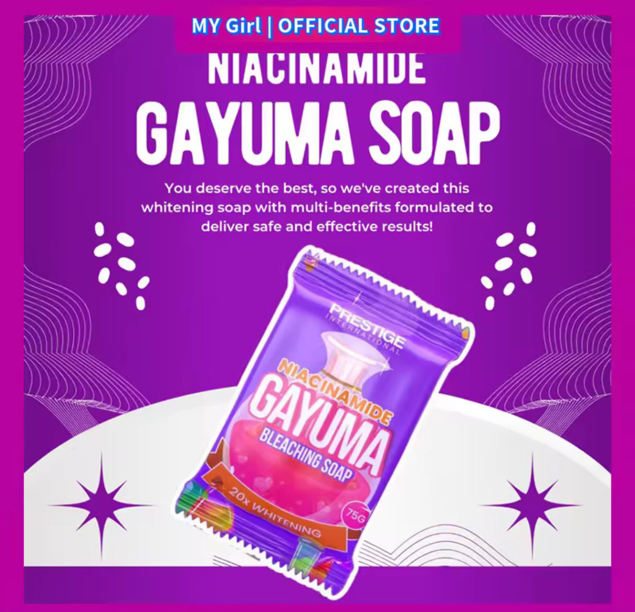 Prestige Niacinamide Gayuma Bleaching Soap 20x Whitening & Moisturizing Body & Face Soap