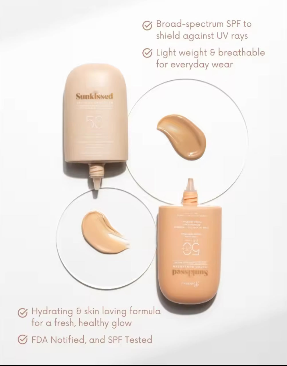 Barefaced Tinted Sunscreen with Bio-Placenta & Appore Spf50 PA++++