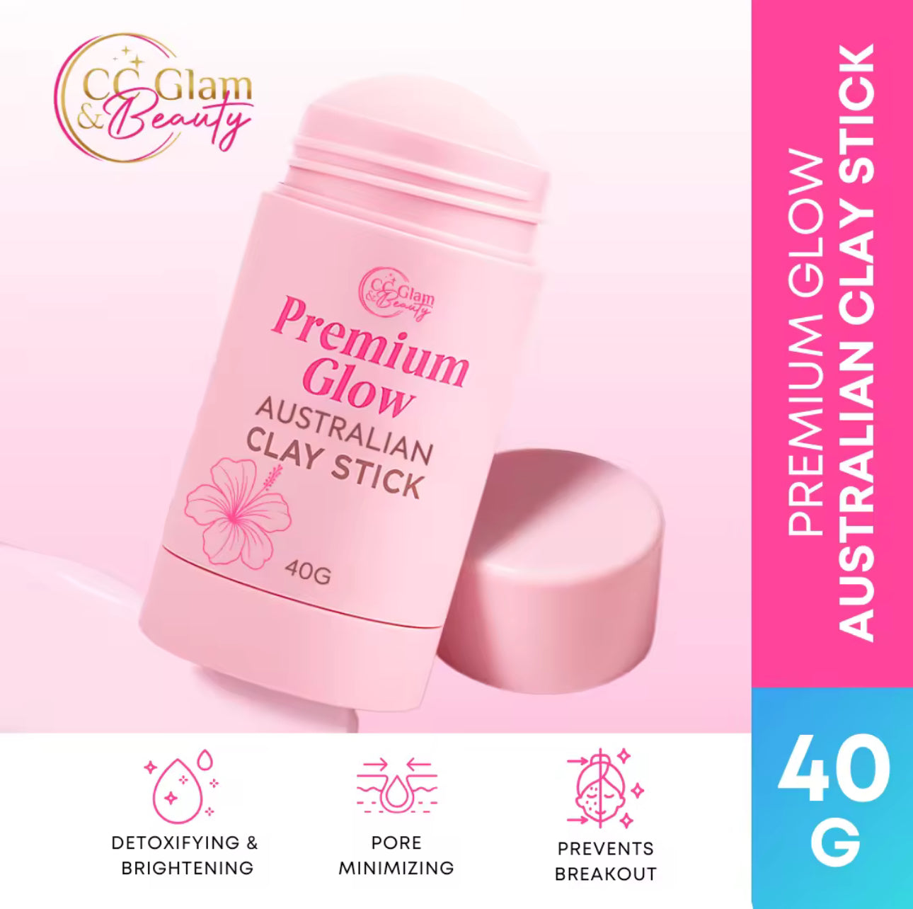 Premium Australian clay Mask by CC Glam & Beauty