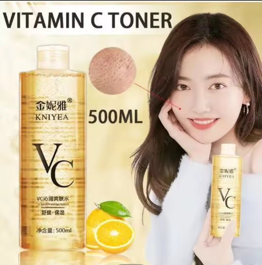 KNIYEA VC BRIGHTENING TONER ESSENCE, VC Whitening Toner 500ml,