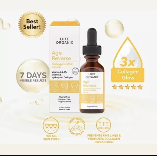 LUXE ORGANIX Age Reverse Serum Vitamin A 2.5% | Hyaluronic| 30ml