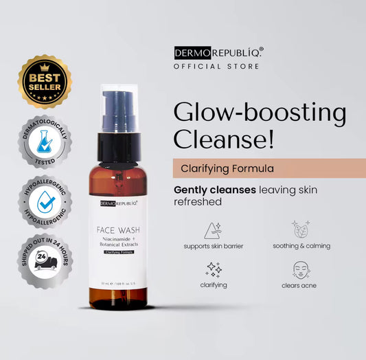 Dermorepubliq Clarifying Gentle Face Wash Niacinamide + Botanical Extracts | 100ml