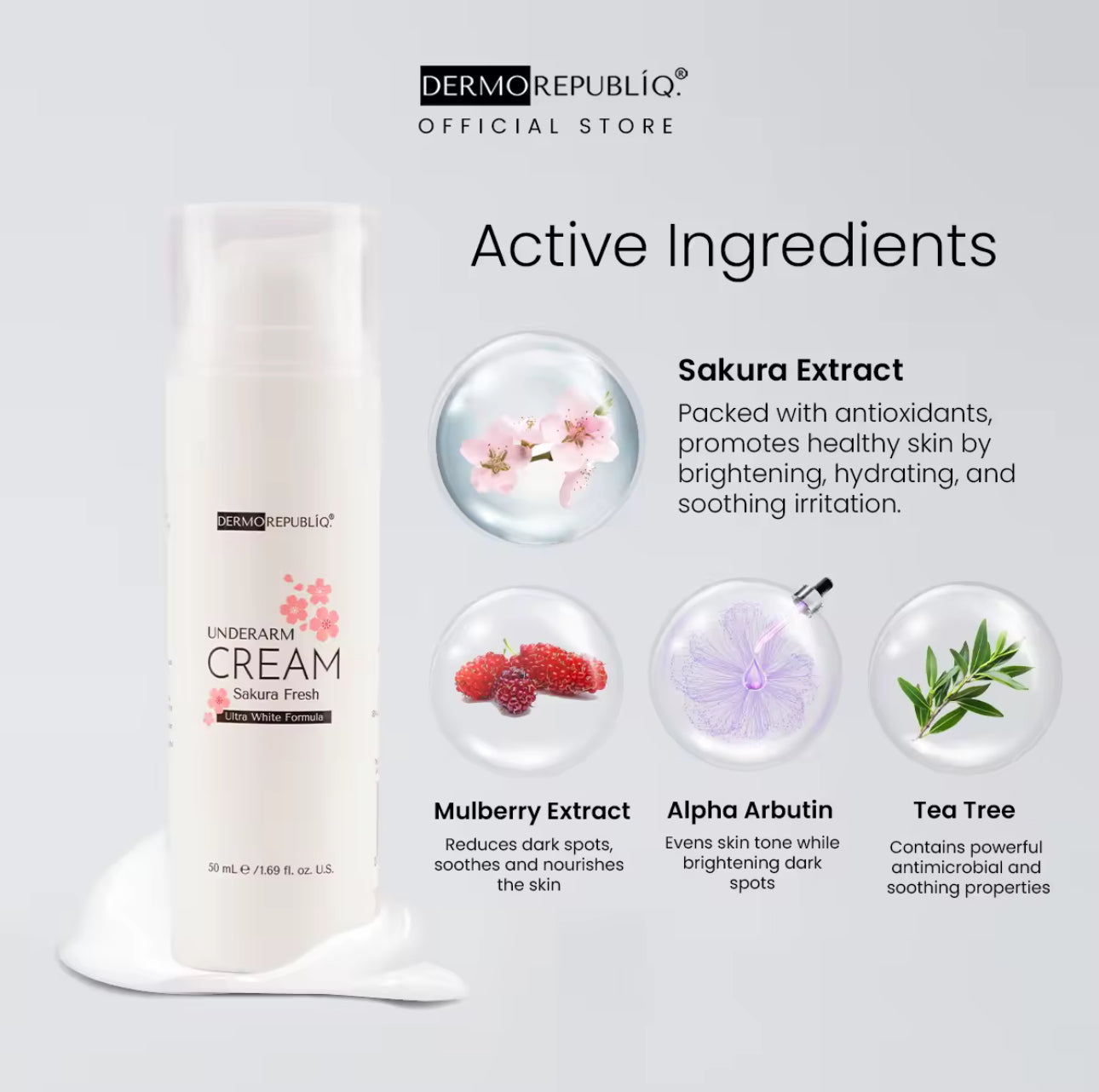Dermorepubliq Sakura Fresh Ultra White Underarm Cream