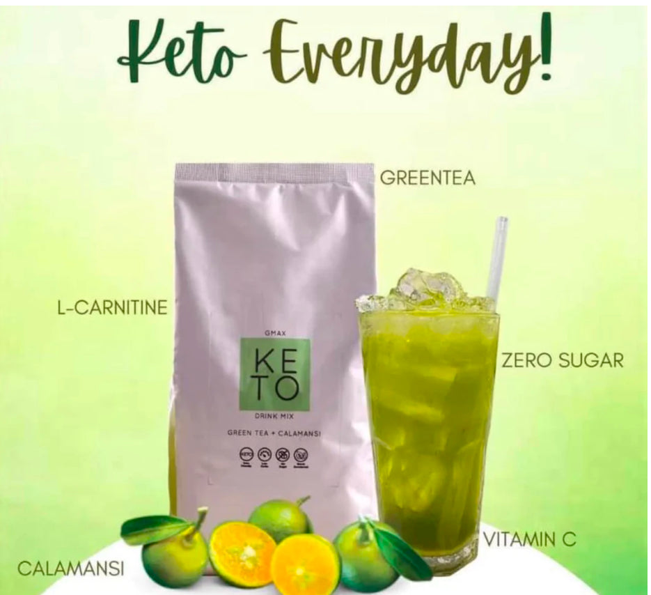 GMAX Keto Green Tea + Calamansi (1kg pack)