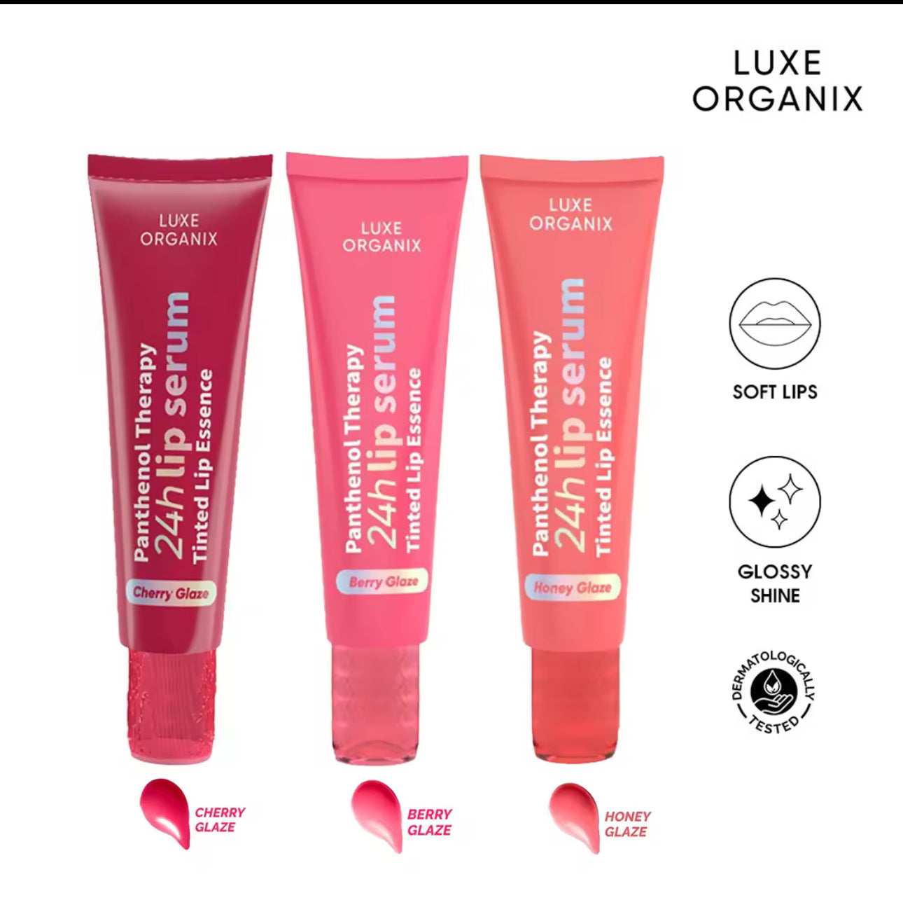 Luxe Organix Panthenol Therapy 24H Lip Serum Tinted Lip Essence 10g