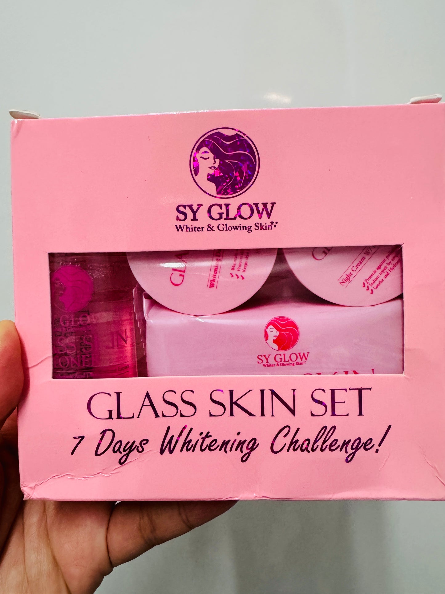 SY GLOW GLASS SKIN SET 7days WHITENING CHALLENGE