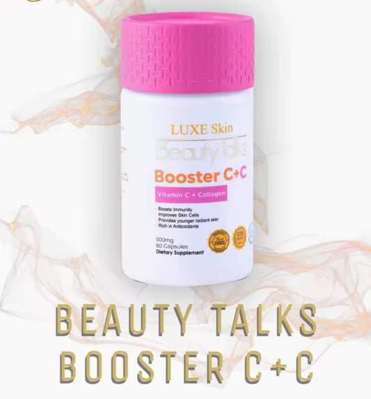 Luxe Slim Beauty Talks Booster C + C  60 Capsules| Vitamin C + Collagen