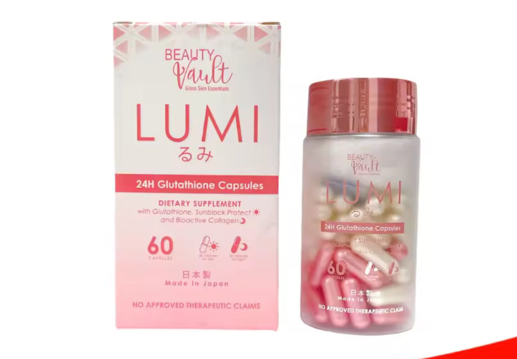 Beauty Vault Lumi 24H Glutathione 60 Capsules