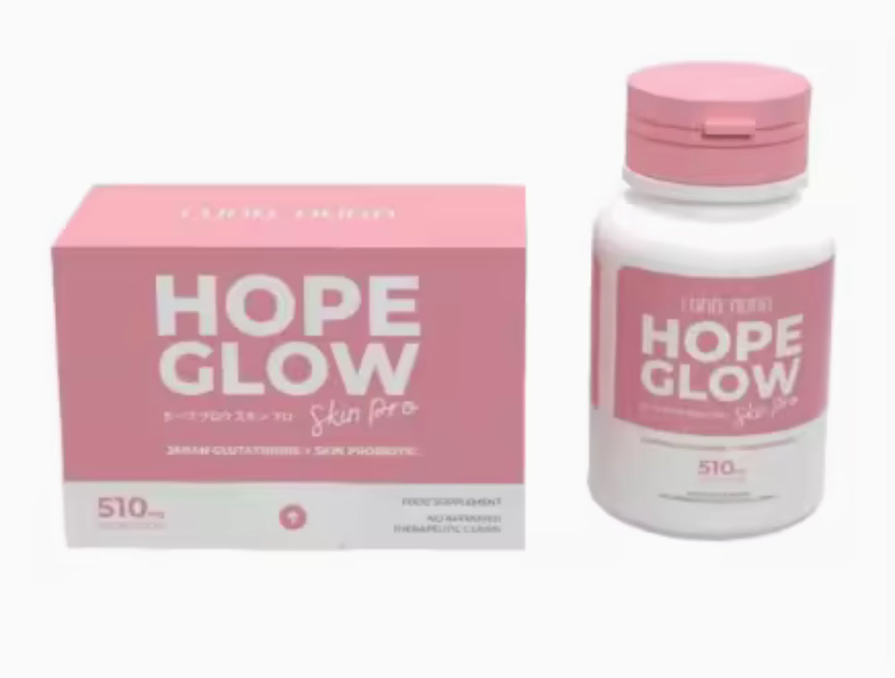 HOPE GLOW SKIN PRO (LUNA AURA): Whitening Capsules with Japan Glutathione & Skin Probiotic