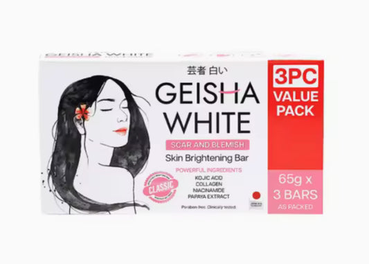 GEISHA WHITE Classic Bar 65gx3pcs