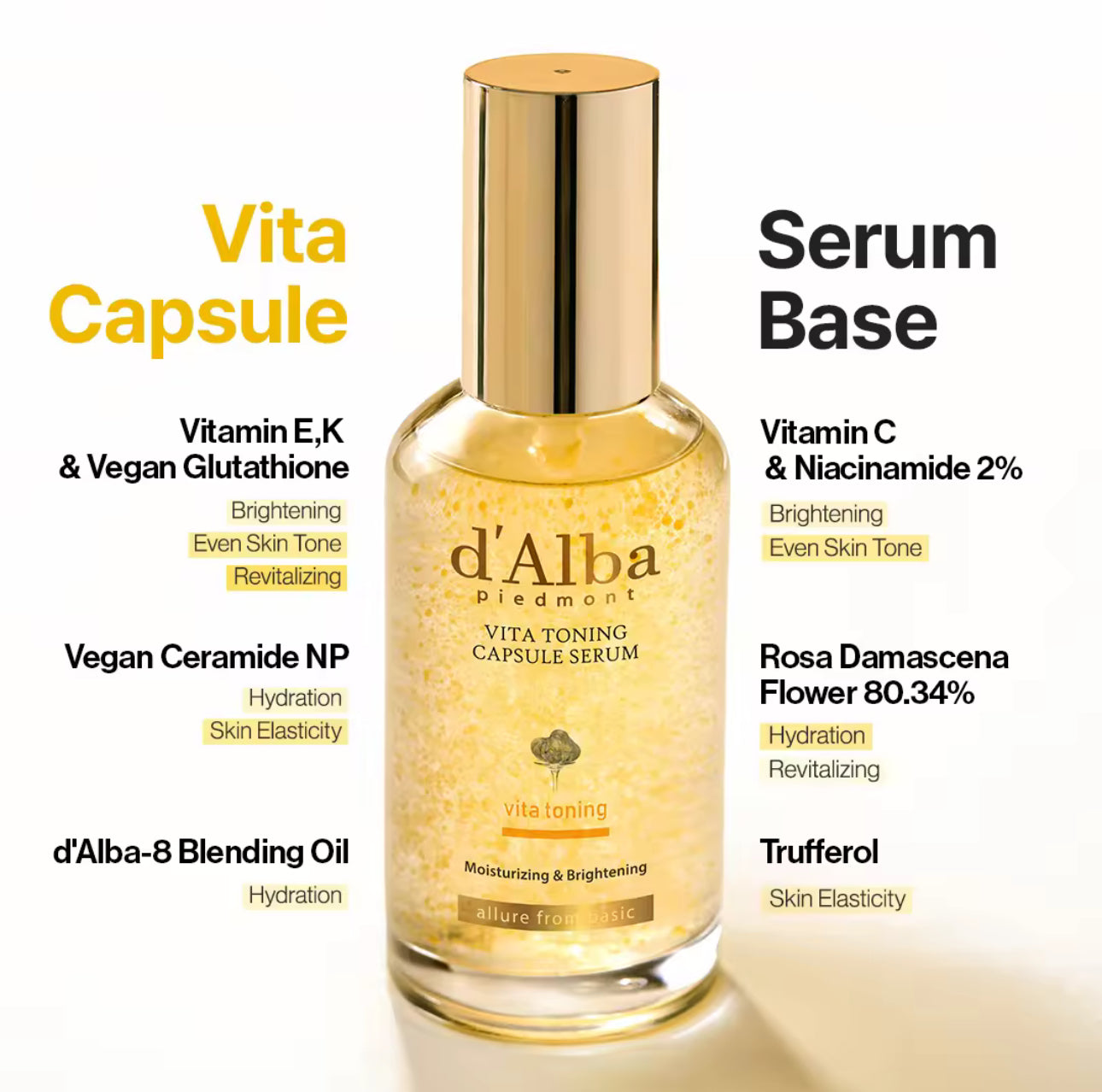 D'ALBA Vita Toning Capsule Serum 50ml