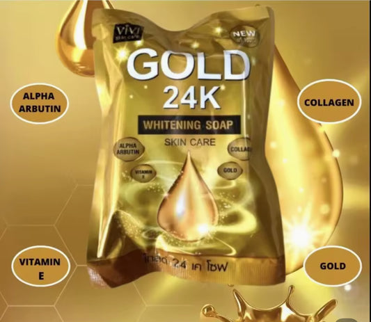 Gold 24k AHA Whitening Soap | original from Thailand