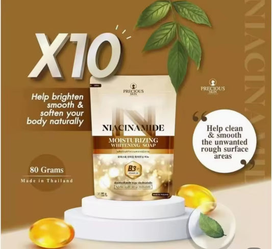 Niacinamide Moisturizing 10x Whitening Soap | AUTHENTIC THAILAND SOAP