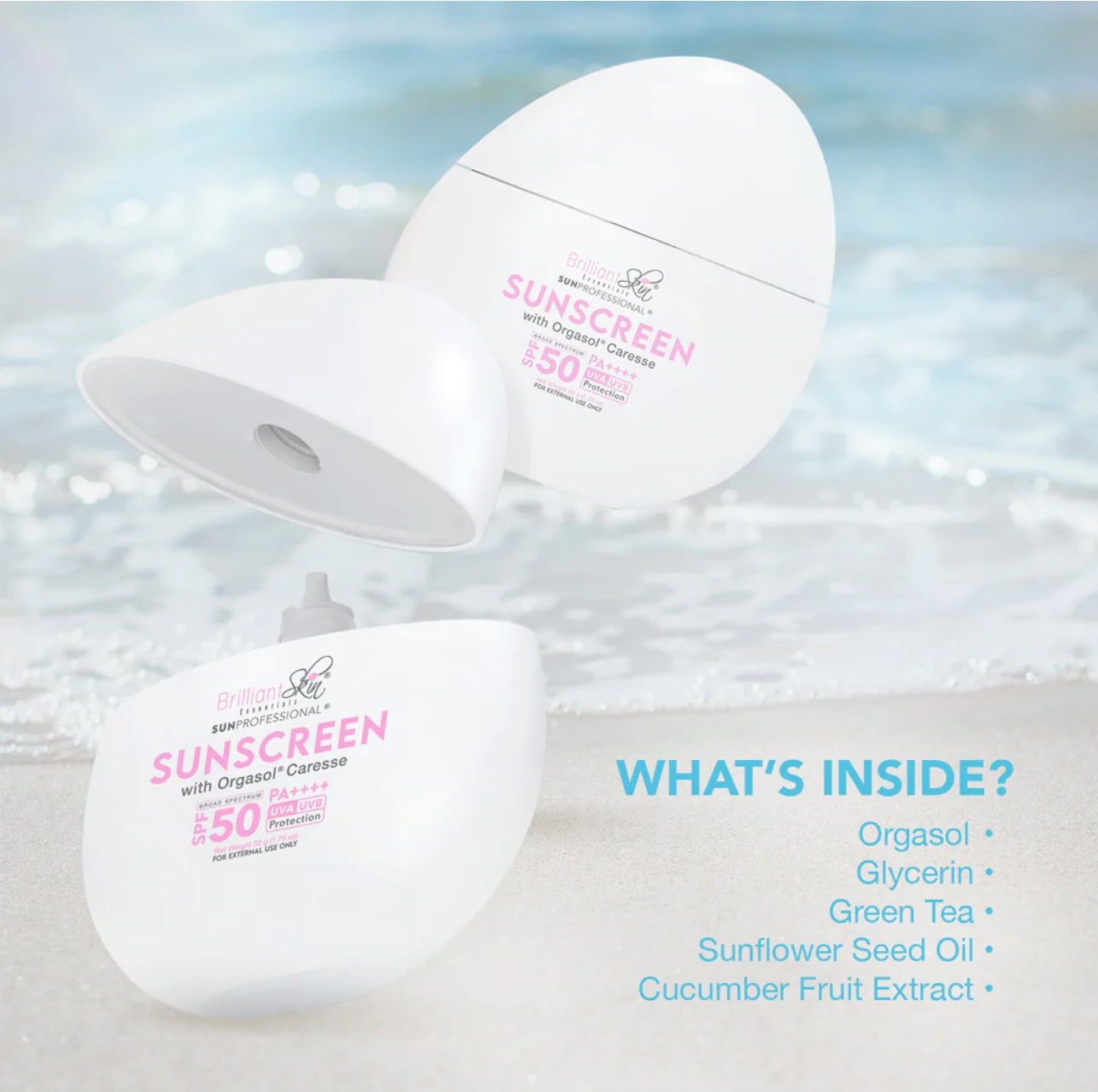 Brilliant Skin SunProfessional Sunscreen with Orgasol Caresse SPF 50g| 50ml