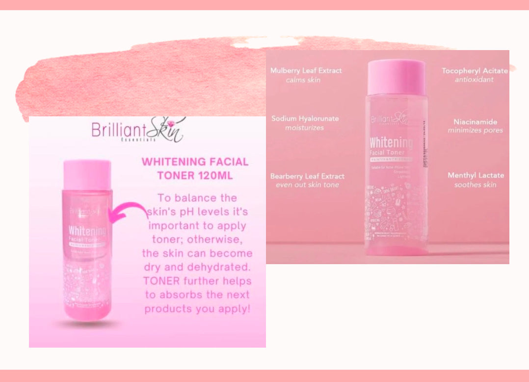 Brilliant Skin Whitening/Maintenance Facial Toner 120ml