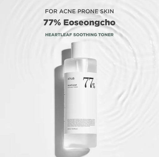 Anua Heartleaf 77% Toner Soothing Toner For Face Oil Control Acne Remover Pore Minimizer 250ML