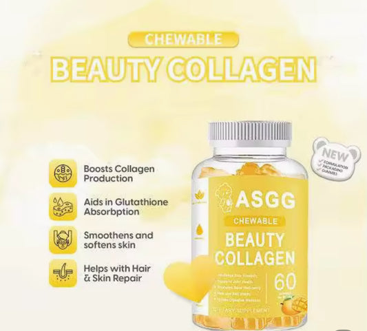 ASGG Collagen Gummies Whitening Skin Anti-Aging Vitamin C Beauty Supplements