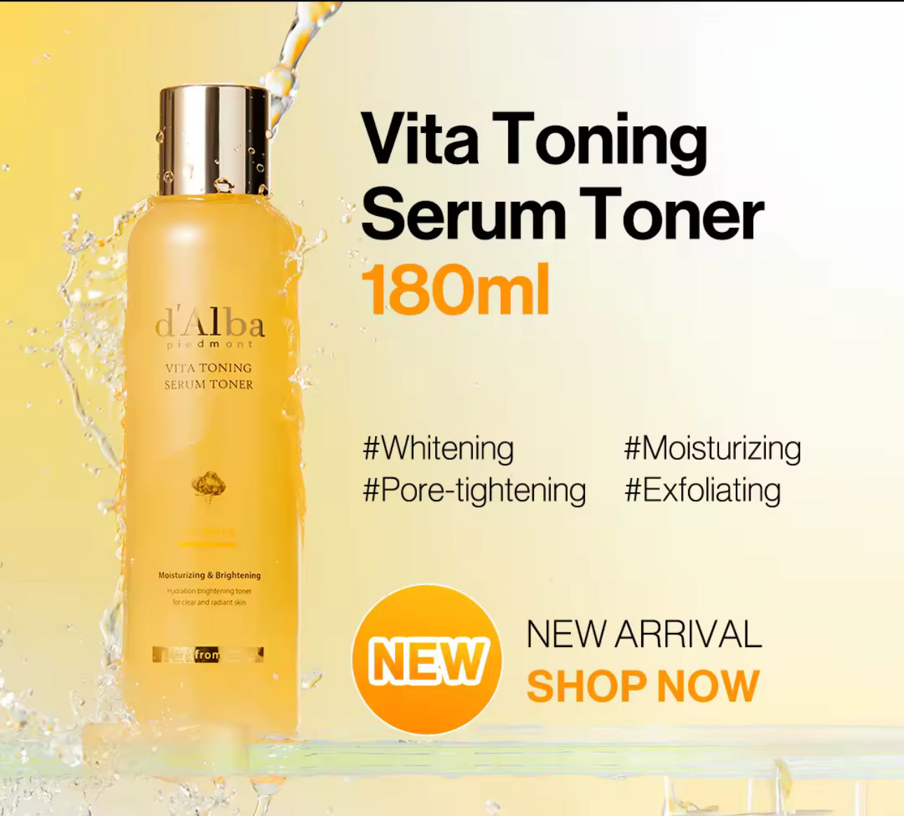 D'ALBA Italian White Truffle Moisturizing Serum Toner 180ml
