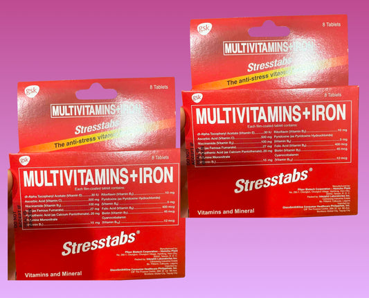 Stresstabs Multivitamins + Iron 8 tablets