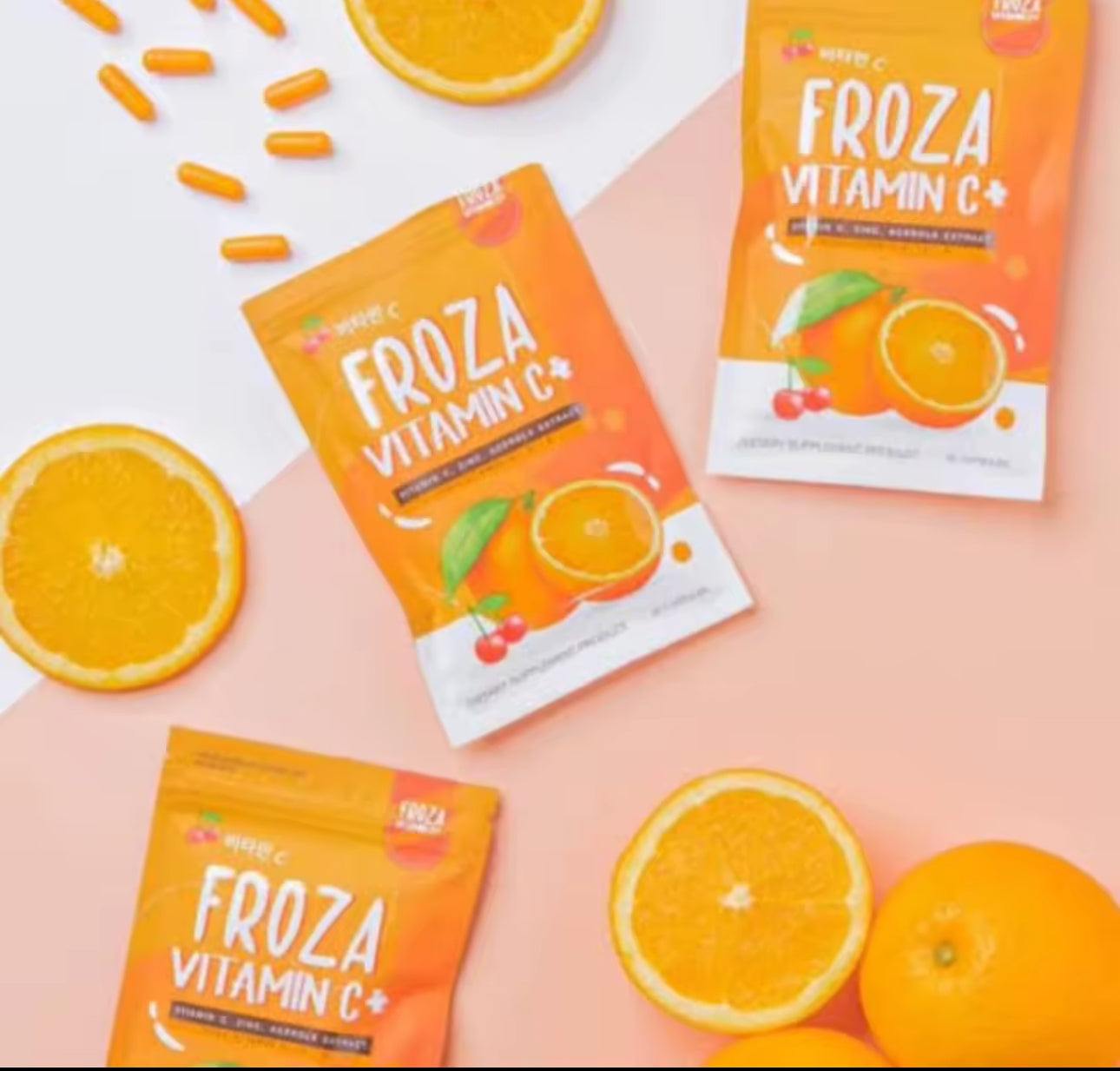 Froza Vitamin C ,Zinc, Acerola Extract| 60 capsules |  Authentic 💯 from Thailand