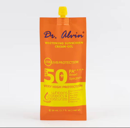 Dr Alvin Whitening Sunscreen Cream Gel SPF 50 PA++++ 50ml