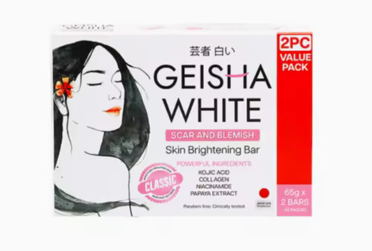 GEISHA WHITE Classic Bar 65gx2pcs