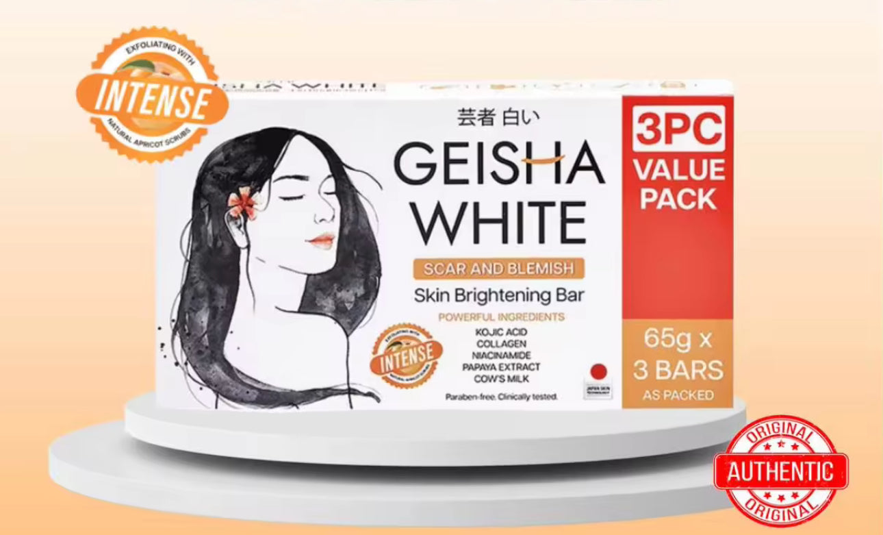 GEISHA WHITE Bar Intense 65gx3pcs