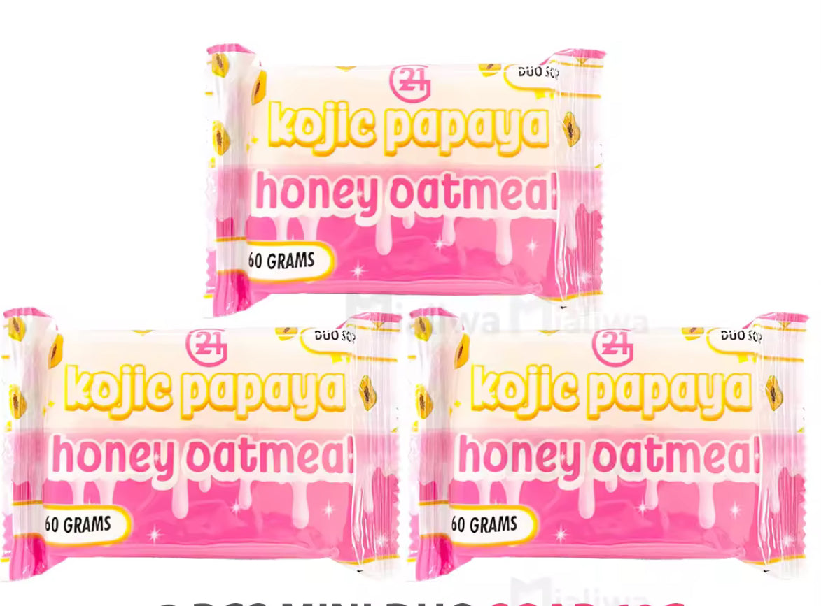 G21 Mini Kojic Papaya Honey Oatmeal Duo Soap 60g