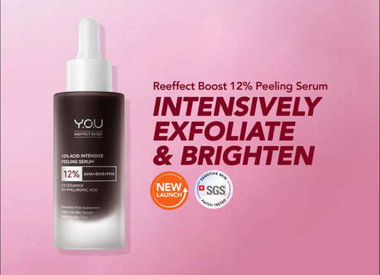 Y.O.U Reeffect Boost 12% Acid Intensive Peeling Serum 30ml l 12% AHA+BHA+PHA