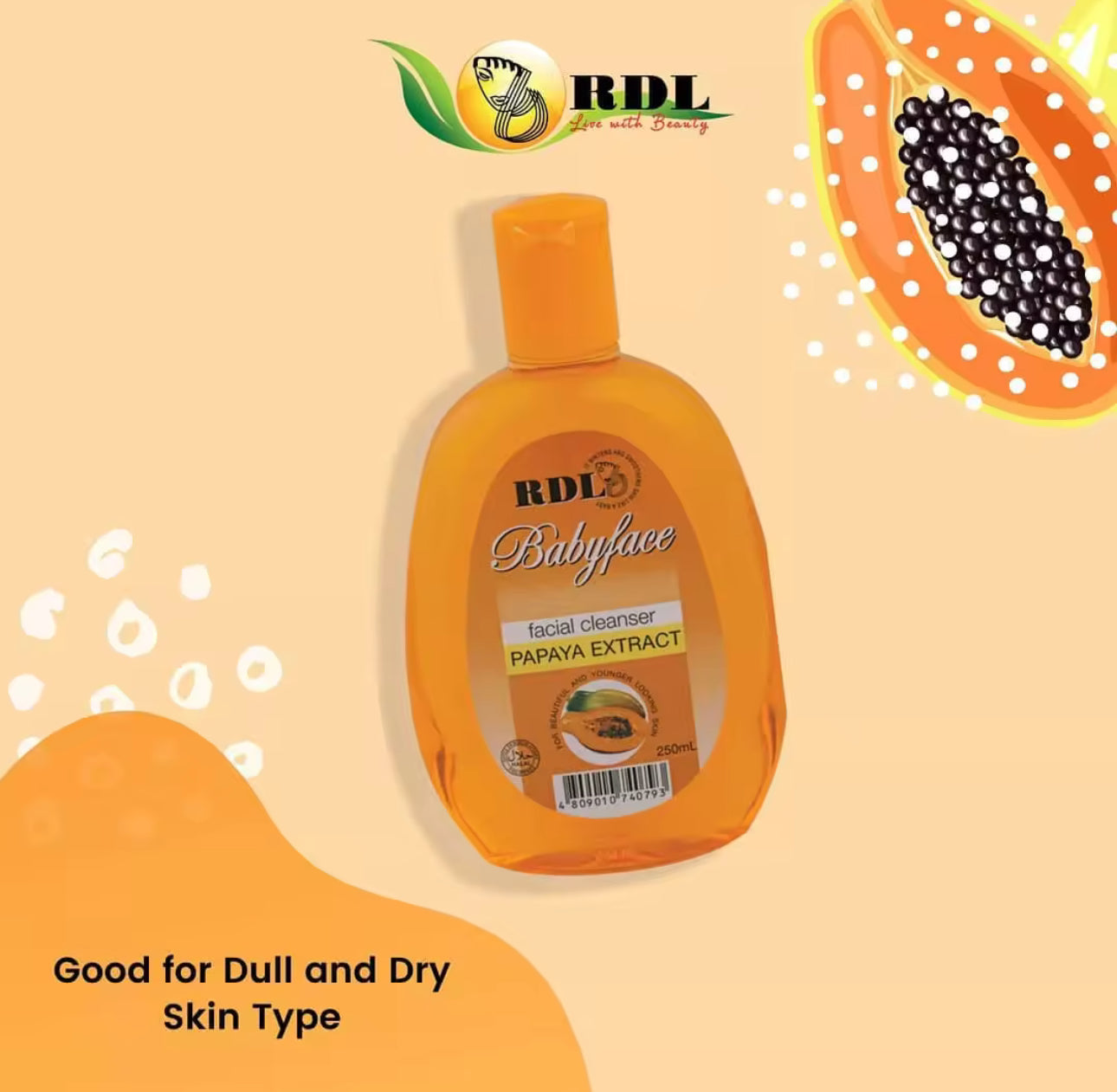 RDL Babyface Facial Cleanser Papaya Extract 150ml