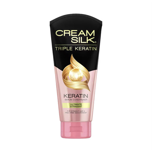 Cream Silk Triple Keratin Serum Conditioner Ultimate Straight