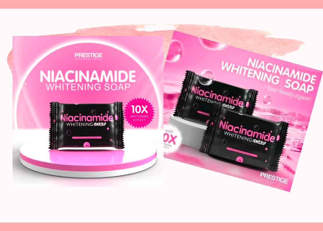 Prestige Niacinamide Whitening Soap 10X Whitening Effect 75g