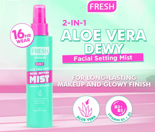FRESH Skinlab 2 in 1 Aloe Vera Dewy Facial Setting Mist 100ml