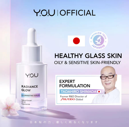Y.O.U Radiance Glow Illuminating Serum | Sakura Extract | Niacinamide | Brighten Skin 20ml