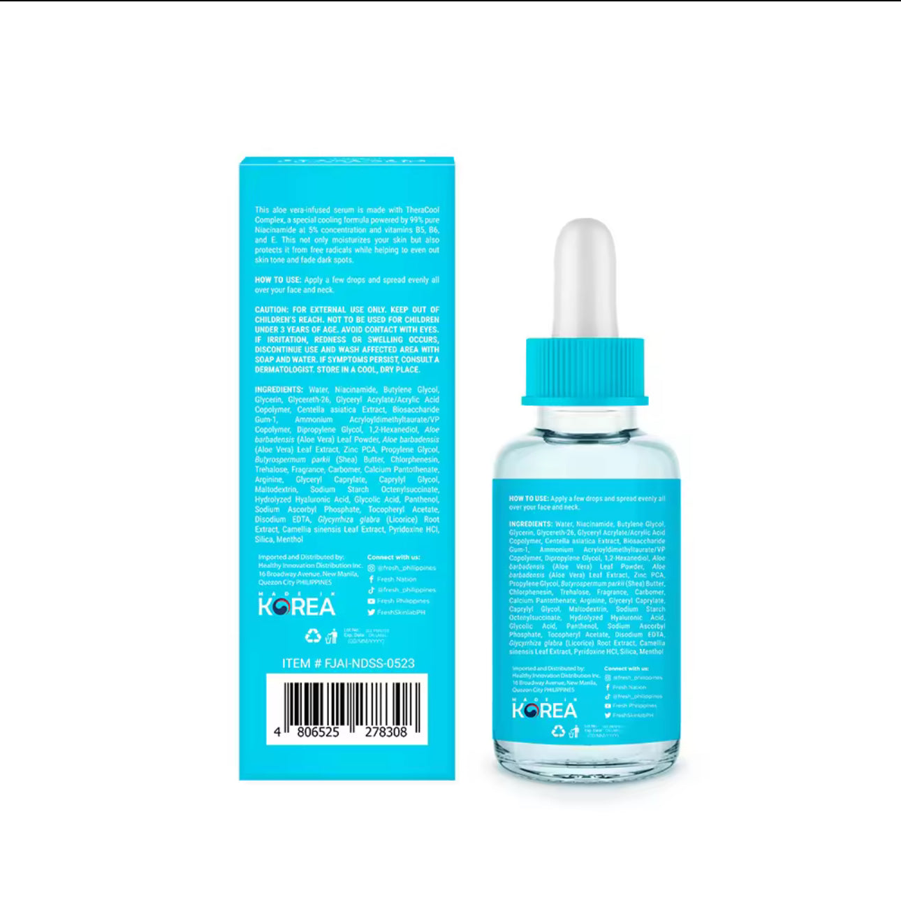 FRESH Skinlab Jeju Aloe Ice 3 in 1 Niacinamide Dark Spot Serum 30ml
