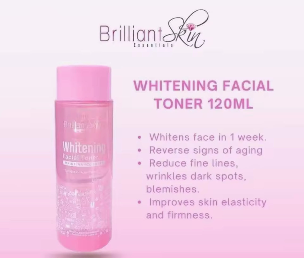 Brilliant Skin Whitening Facial Toner 120ml