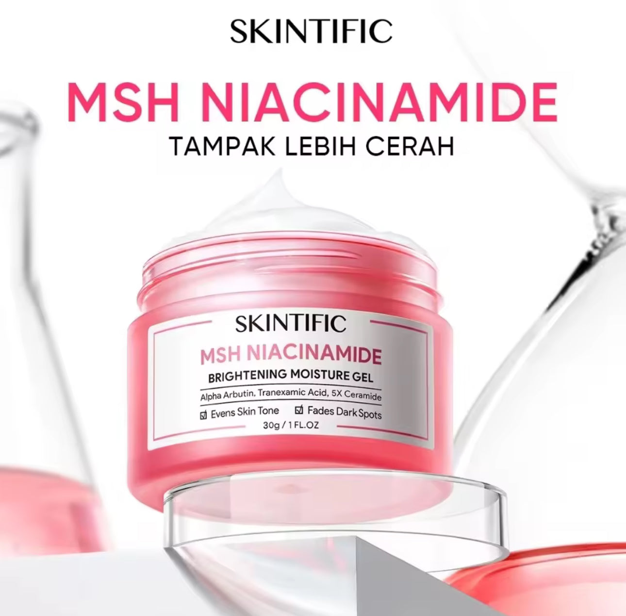 SKINTIFIC MSH Niacinamide | Brightening Moisture Gel 30g