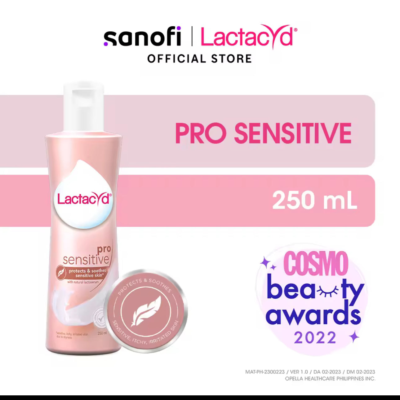 Lactacyd Feminine Wash Pro Sensitive 250ML