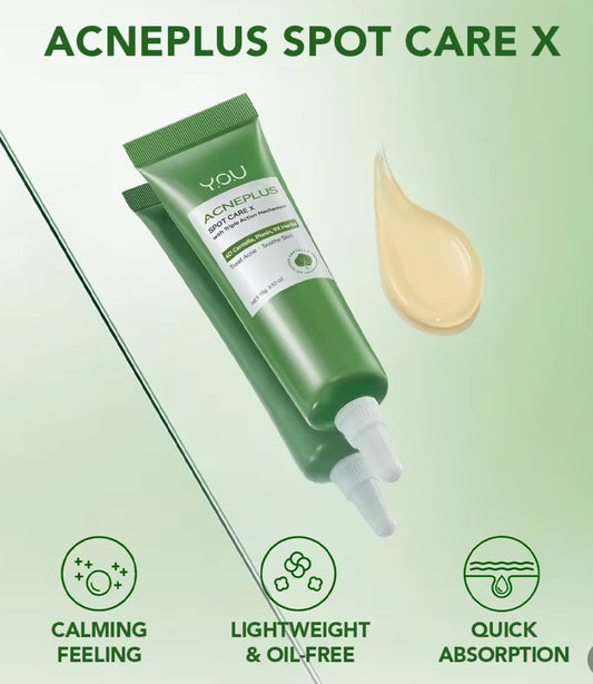 Y.O.U AcnePlus Triple Action Spot Care X | Acne Treatment | Calm Redness | Acne Scar Remover 15g