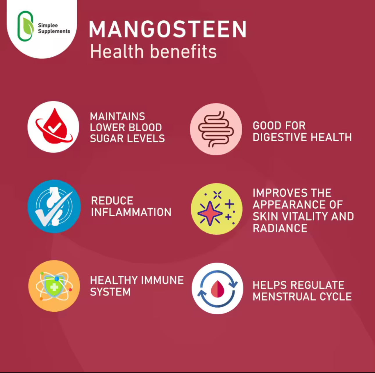 Simplee Mangosteen Capsule Supplement 60capsules