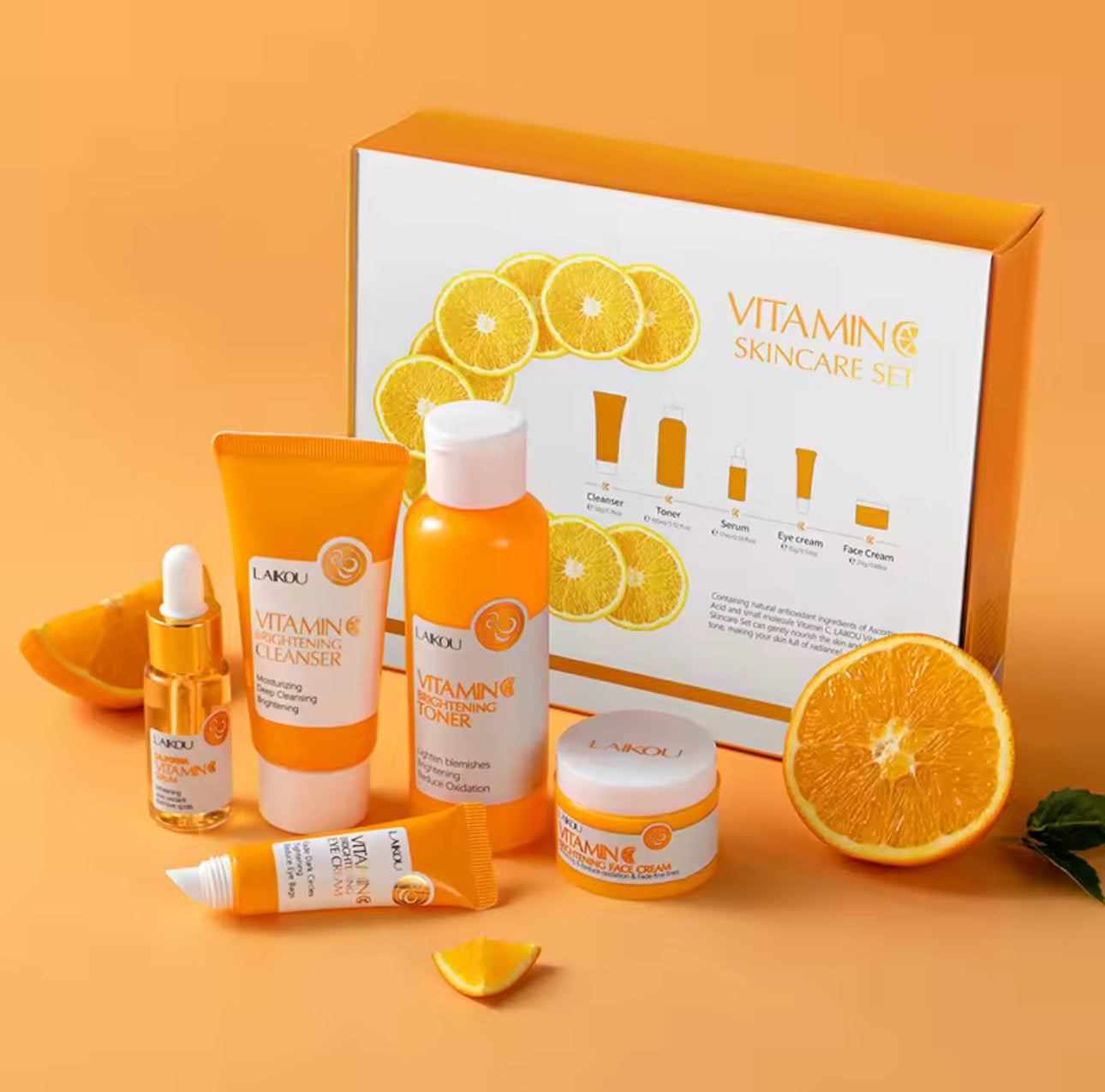 LAIKOU Vitamin C Skincare 5pcs Set