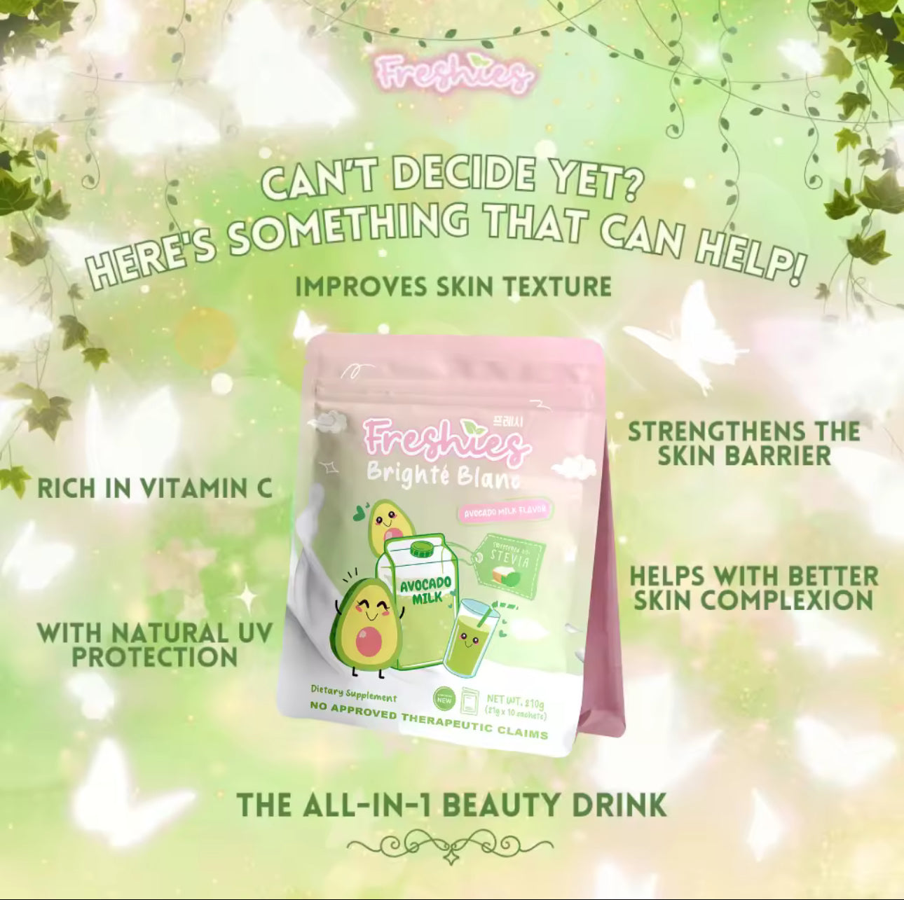 Freshies Avocado Milk (Collagen Drink) by Juju Glow
