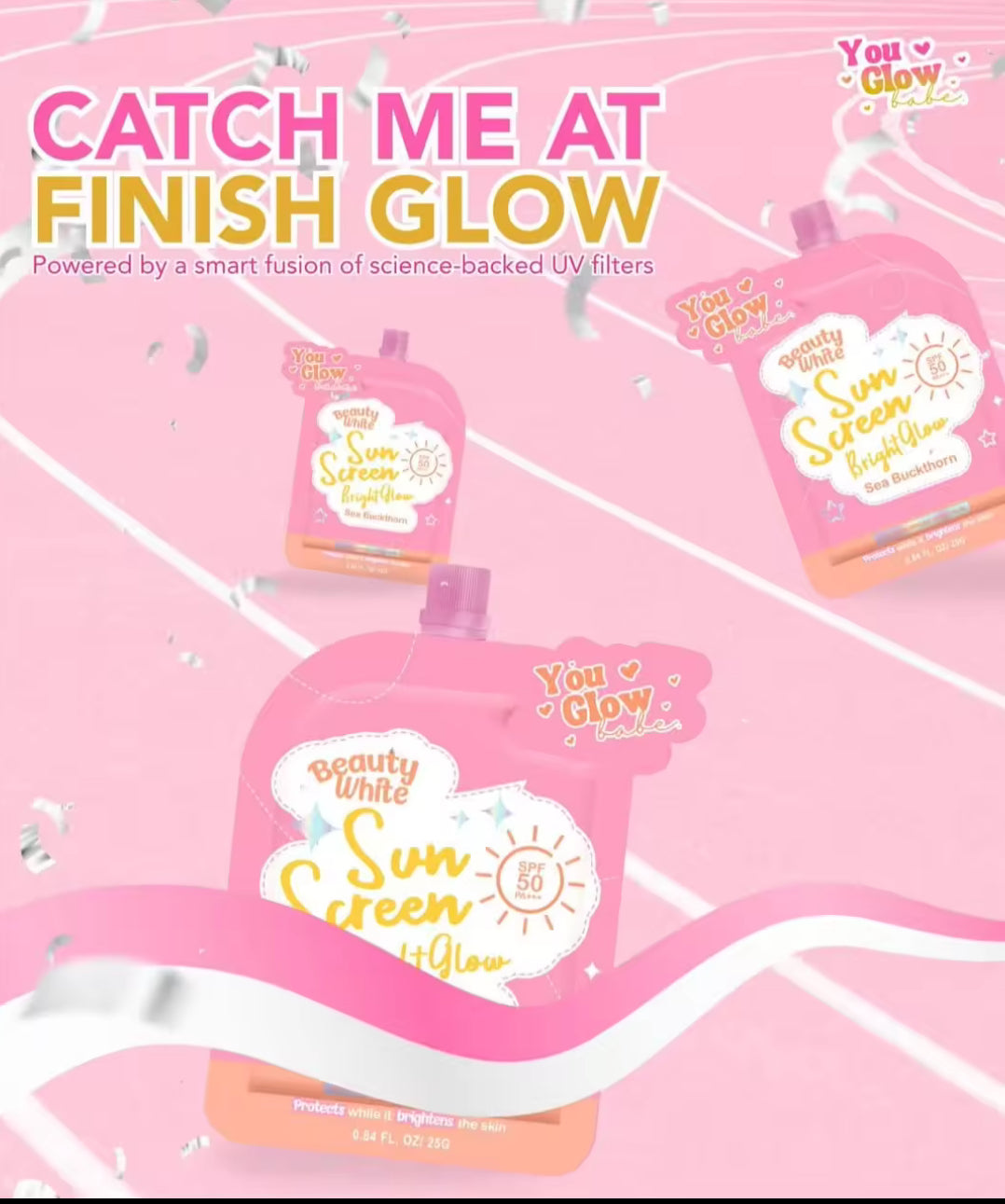 Beauty White Sunscreen by You Glow Babe (solo pack)