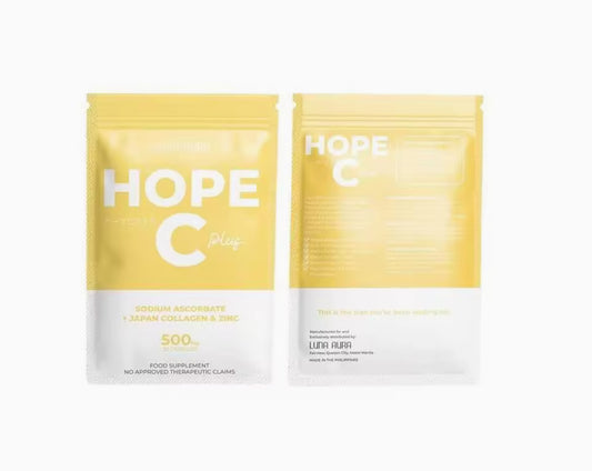 HOPE C Plus Sodium Ascorbate | Japan Collagen &Zinc 500mg| Luna Aura
