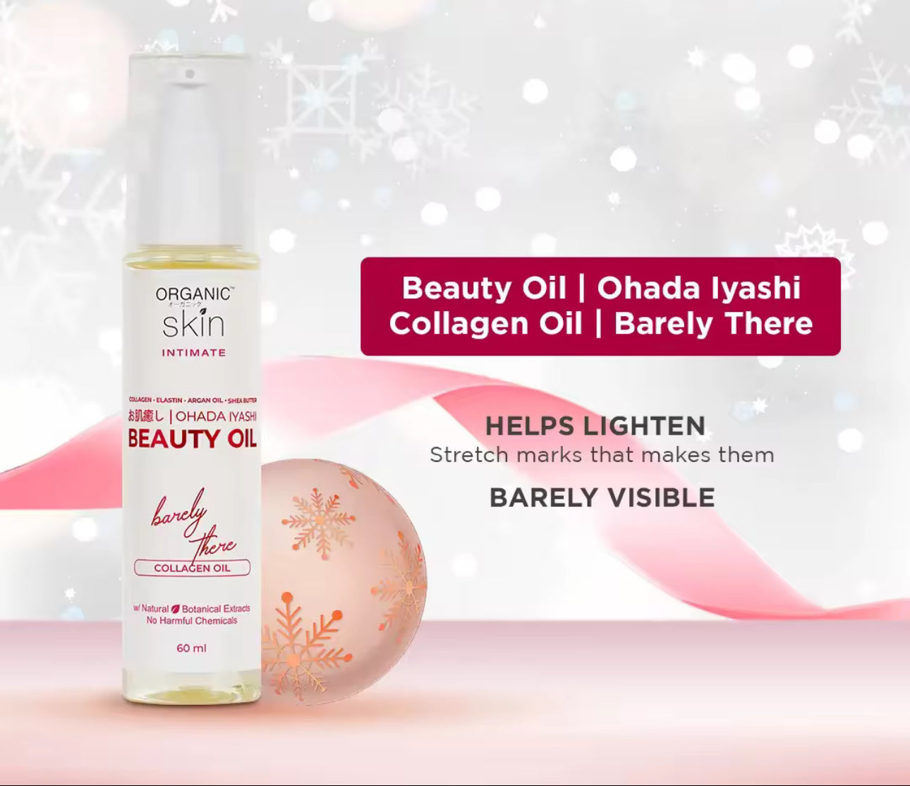 Organic Skin Japan Intimate Beauty Oil 60ml | for Stretch Marks & Scar Treatment