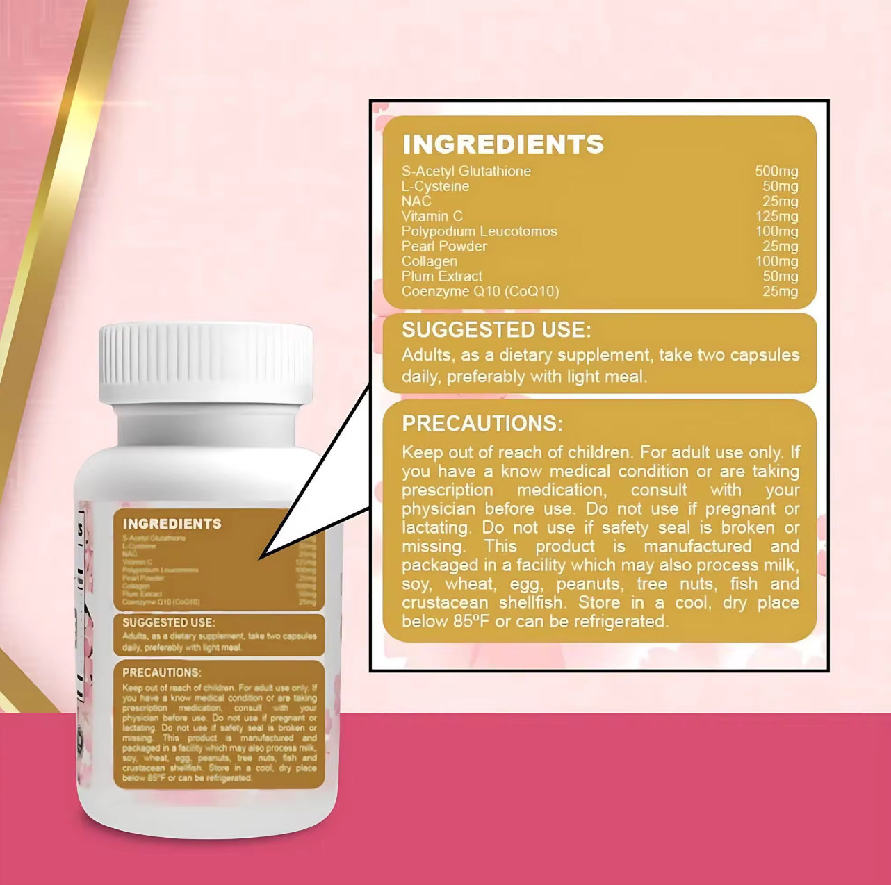 UME-THIONE 100CAPS S ACETYL GLUTATHIONE WITH VIT C AND COENZYME Q10