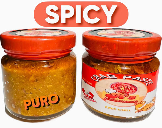 Pure CRAB PASTE Aligue Instant Food Spicy or Original | 120ml