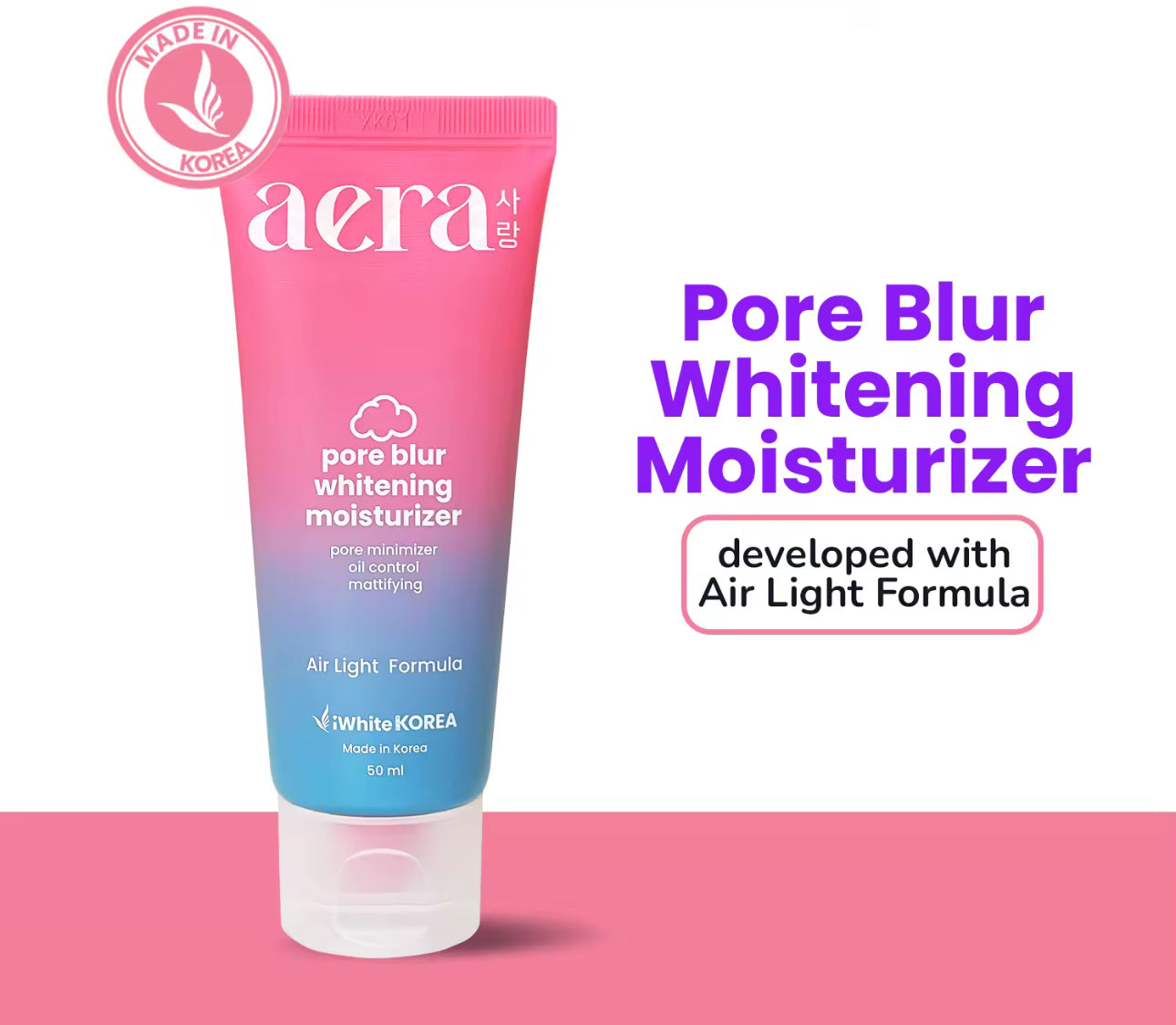 iWhite Korea Aera Pore Blur Whitening Moisturizer Tube 50ml